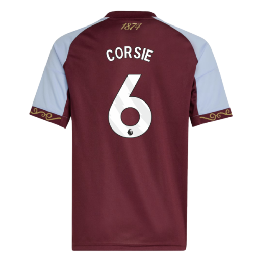 2025-2026 Aston Villa Home Shirt (Kids) (Corsie 6)