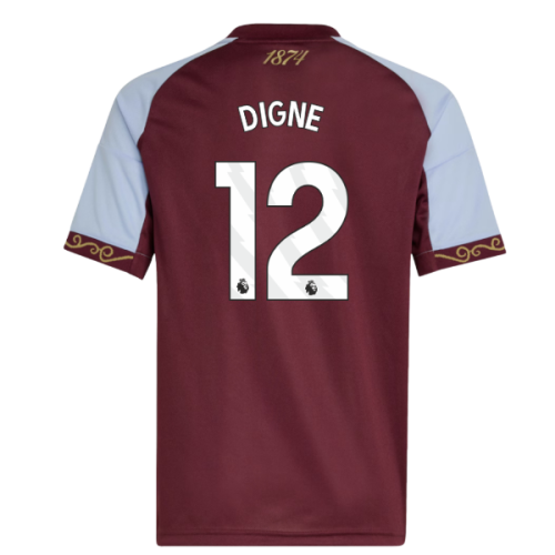 2025-2026 Aston Villa Home Shirt (Kids) (Digne 12)