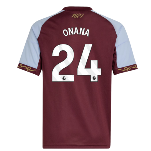 2025-2026 Aston Villa Home Shirt (Kids) (Onana 24)