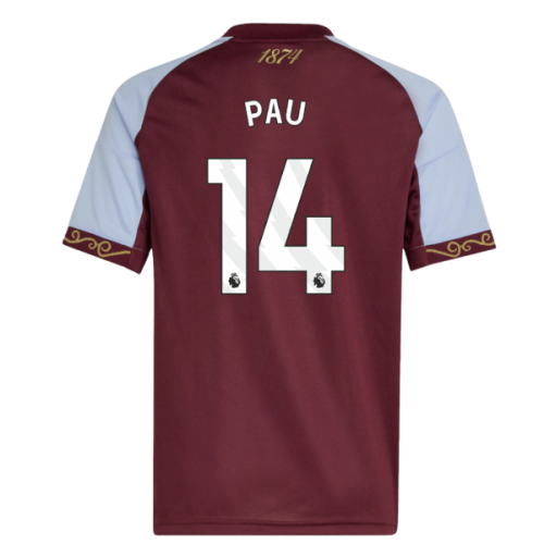 2025-2026 Aston Villa Home Shirt (Kids) (Pau 14)