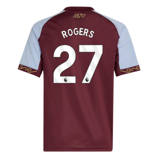 2025-2026 Aston Villa Home Shirt (Kids) (Rogers 27)