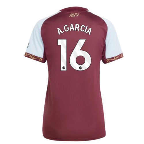 2025-2026 Aston Villa Home Shirt (Womens) (A.Garcia 16)