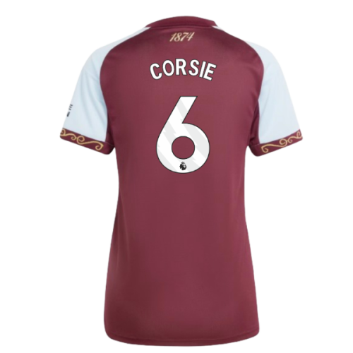 2025-2026 Aston Villa Home Shirt (Womens) (Corsie 6)