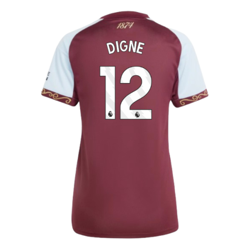 2025-2026 Aston Villa Home Shirt (Womens) (Digne 12)