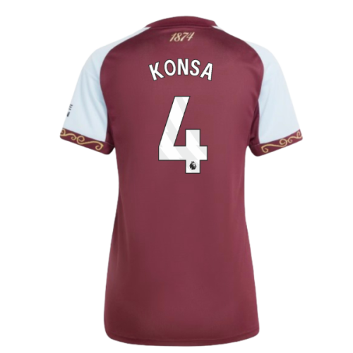 2025-2026 Aston Villa Home Shirt (Womens) (Konsa 4)