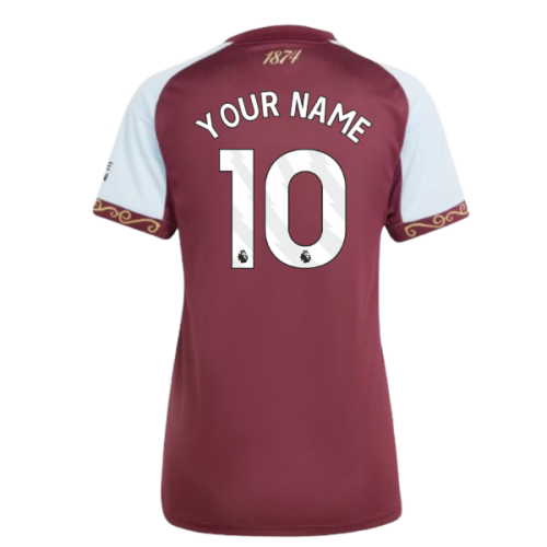 2025-2026 Aston Villa Home Shirt (Womens) (Your Name)