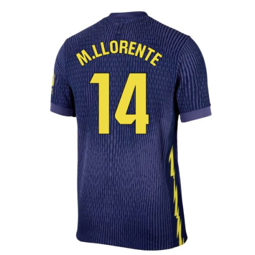 2025-2026 Atletico Madrid Authentic Away Shirt (M.Llorente 14)