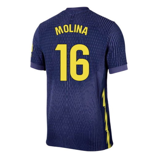 2025-2026 Atletico Madrid Authentic Away Shirt (Molina 16)