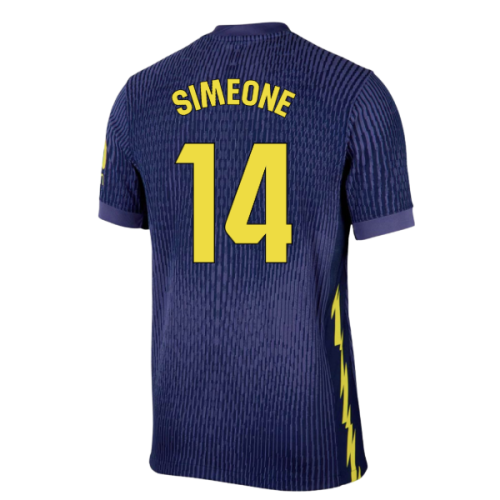 2025-2026 Atletico Madrid Authentic Away Shirt (Simeone 14)