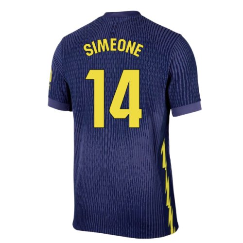 2025-2026 Atletico Madrid Authentic Away Shirt (Simeone 14)