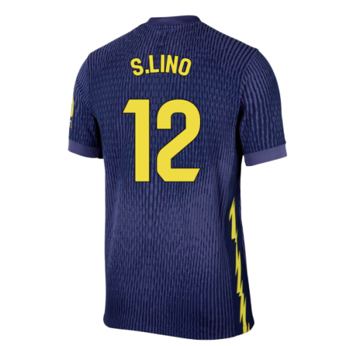 2025-2026 Atletico Madrid Authentic Away Shirt (S.Lino 12)