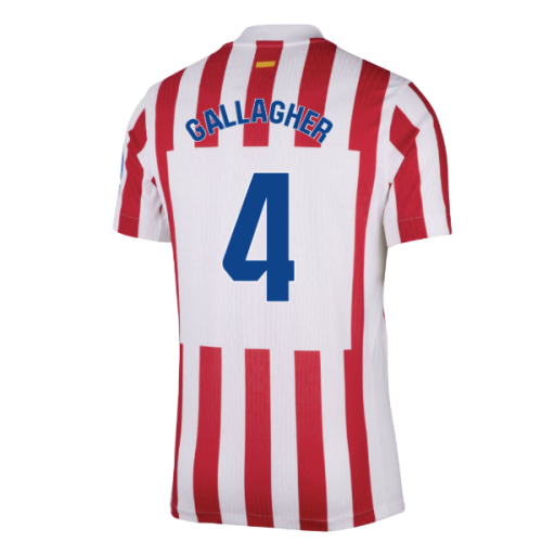 2025-2026 Atletico Madrid Home Authentic Shirt (Gallagher 4)