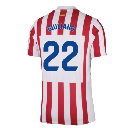 2025-2026 Atletico Madrid Home Authentic Shirt (Giuliano 22)