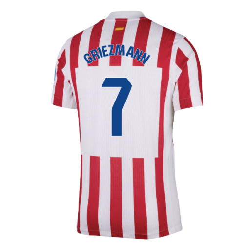 2025-2026 Atletico Madrid Home Authentic Shirt (Griezmann 7)