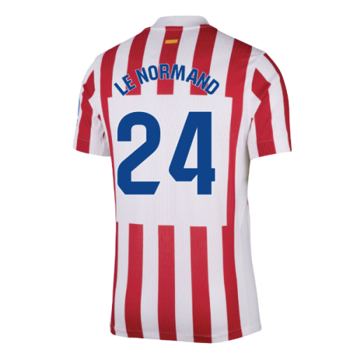 2025-2026 Atletico Madrid Home Authentic Shirt (Le Normand 24)