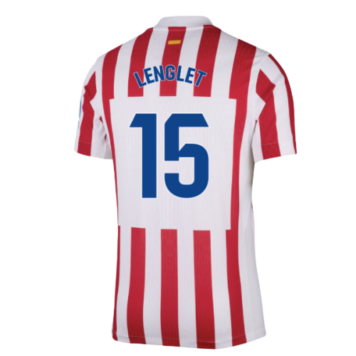 2025-2026 Atletico Madrid Home Authentic Shirt (Lenglet 15)