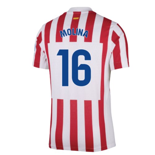 2025-2026 Atletico Madrid Home Authentic Shirt (Molina 16)