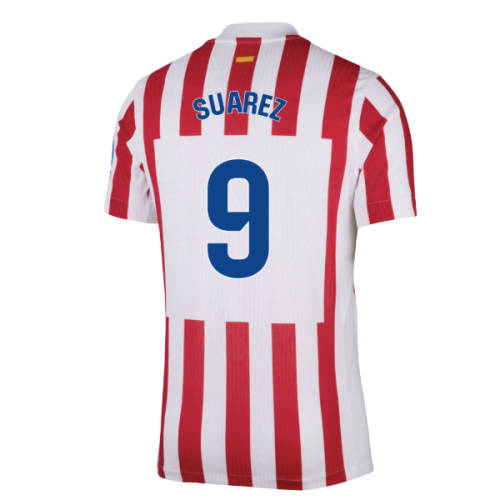 2025-2026 Atletico Madrid Home Authentic Shirt (Suarez 9)