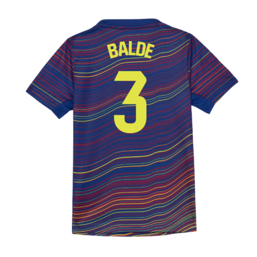 2025-2026 Barcelona Academy Pro Pre Match Shirt (Blue) - Kids (Balde 3)