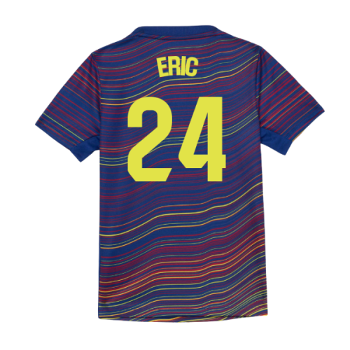 2025-2026 Barcelona Academy Pro Pre Match Shirt (Blue) - Kids (Eric 24)