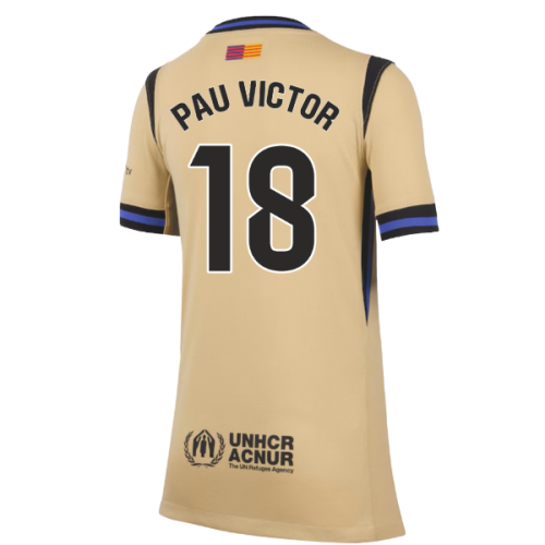 2025-2026 Barcelona Away Shirt (Kids) (Pau Victor 18)
