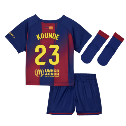 2025-2026 Barcelona Home Baby Kit (Kounde 23)