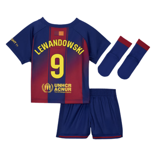 2025-2026 Barcelona Home Baby Kit (Lewandowski 9)