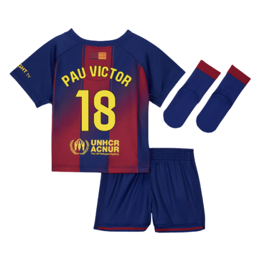 2025-2026 Barcelona Home Baby Kit (Pau Victor 18)