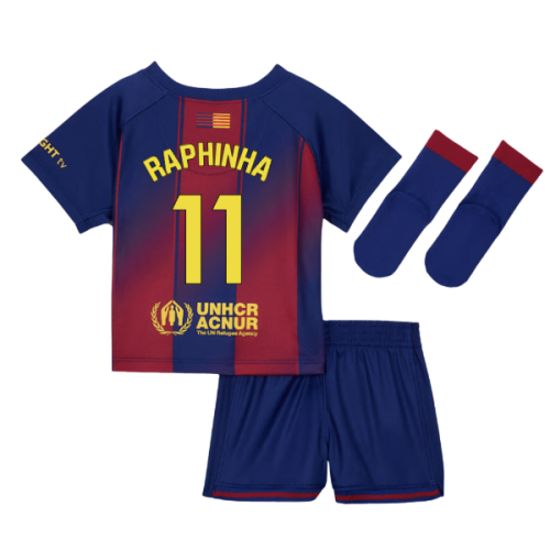 2025-2026 Barcelona Home Baby Kit (Raphinha 11)