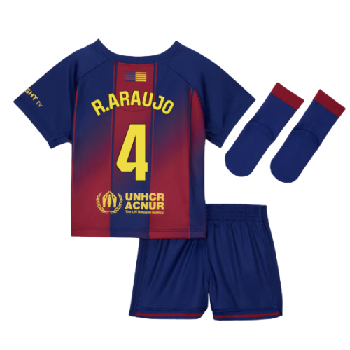 2025-2026 Barcelona Home Baby Kit (R.Araujo 4)