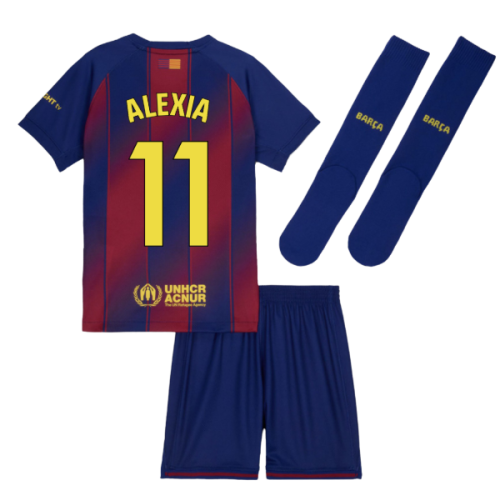 2025-2026 Barcelona Home Mini Kit (Alexia 11)