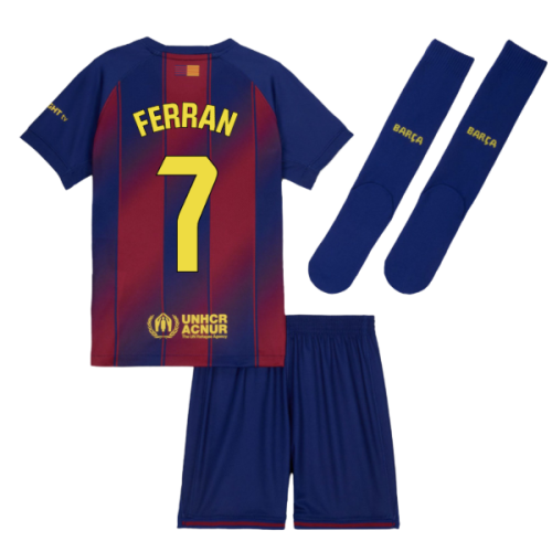 2025-2026 Barcelona Home Mini Kit (Ferran 7)