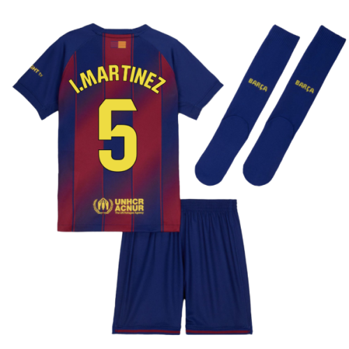 2025-2026 Barcelona Home Mini Kit (I.Martinez 5)