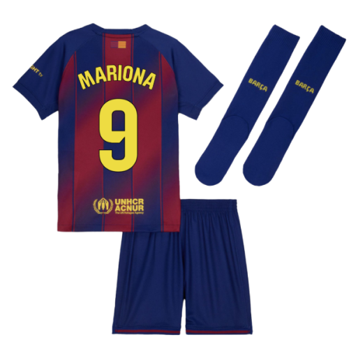 2025-2026 Barcelona Home Mini Kit (Mariona 9)