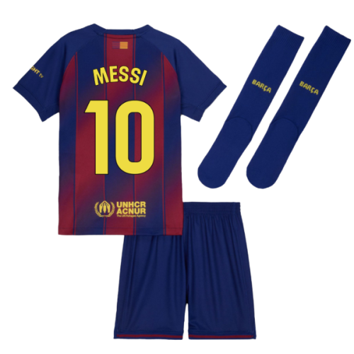 2025-2026 Barcelona Home Mini Kit (Messi 10)