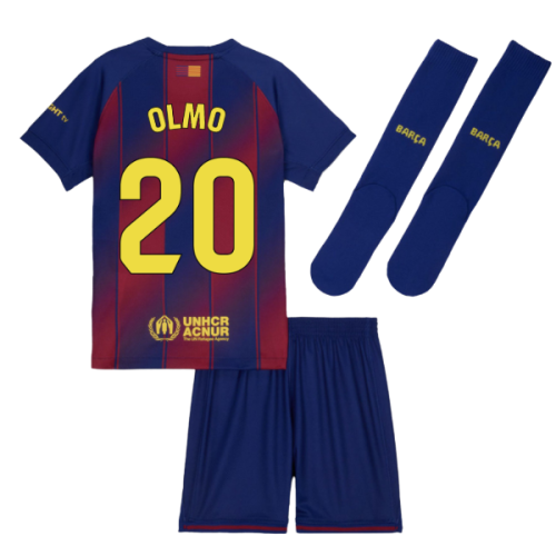 2025-2026 Barcelona Home Mini Kit (Olmo 20)