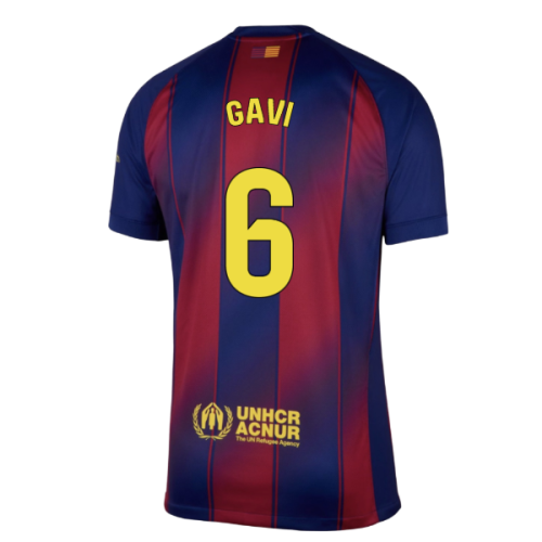 2025-2026 Barcelona Home Shirt (Gavi 6)