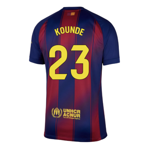 2025-2026 Barcelona Home Shirt (Kounde 23)