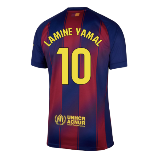 2025-2026 Barcelona Home Shirt (Lamine Yamal 10)