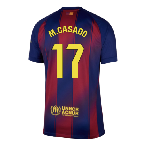 2025-2026 Barcelona Home Shirt (M.Casado 17)