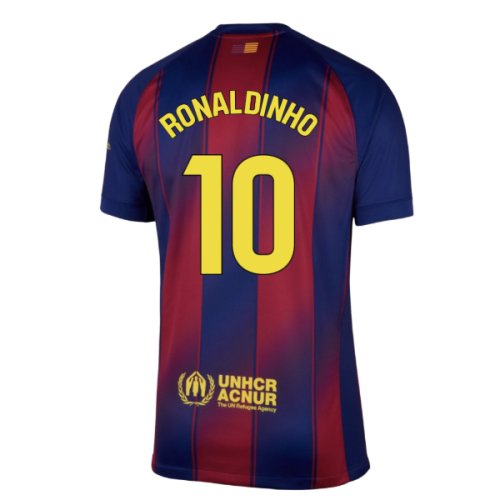 2025-2026 Barcelona Home Shirt (Ronaldinho 10)