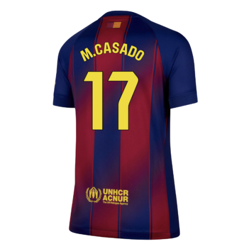 2025-2026 Barcelona Home Shirt (Womens) (M.Casado 17)