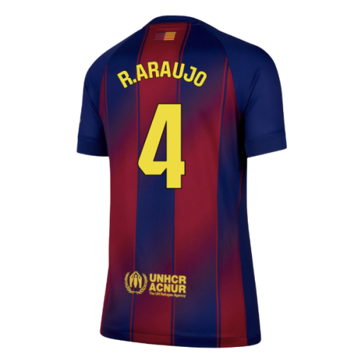 2025-2026 Barcelona Home Shirt (Womens) (R.Araujo 4)