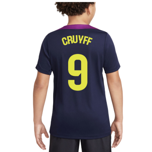2025-2026 Barcelona Strike Training Shirt (Purple) - Kids (Cruyff 9)
