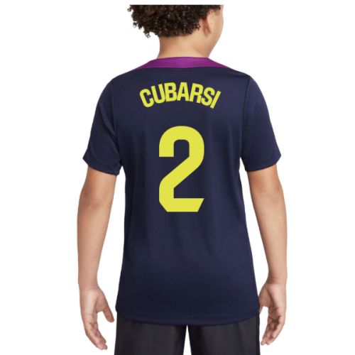 2025-2026 Barcelona Strike Training Shirt (Purple) - Kids (Cubarsi 2)