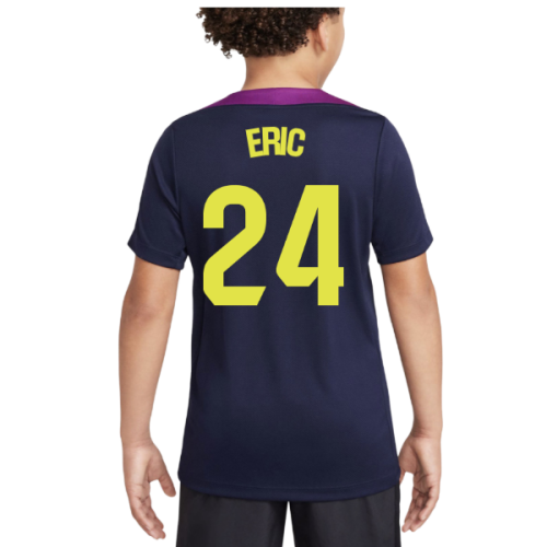 2025-2026 Barcelona Strike Training Shirt (Purple) - Kids (Eric 24)