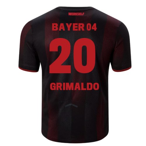 2025-2026 Bayer Leverkusen Home Shirt (Grimaldo 20)