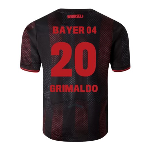 2025-2026 Bayer Leverkusen Home Shirt (Kids) (Grimaldo 20)
