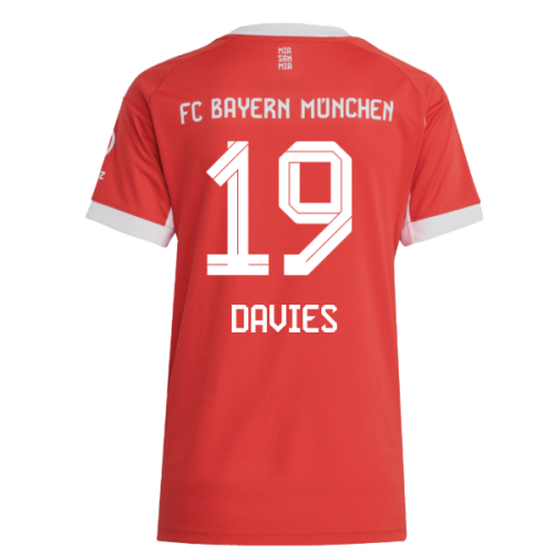2025-2026 Bayern Munich Home Shirt (Womens) (Davies 19)