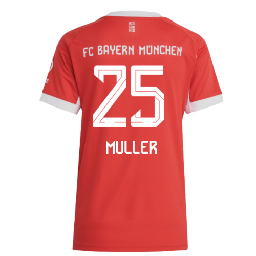 2025-2026 Bayern Munich Home Shirt (Womens) (Muller 25)